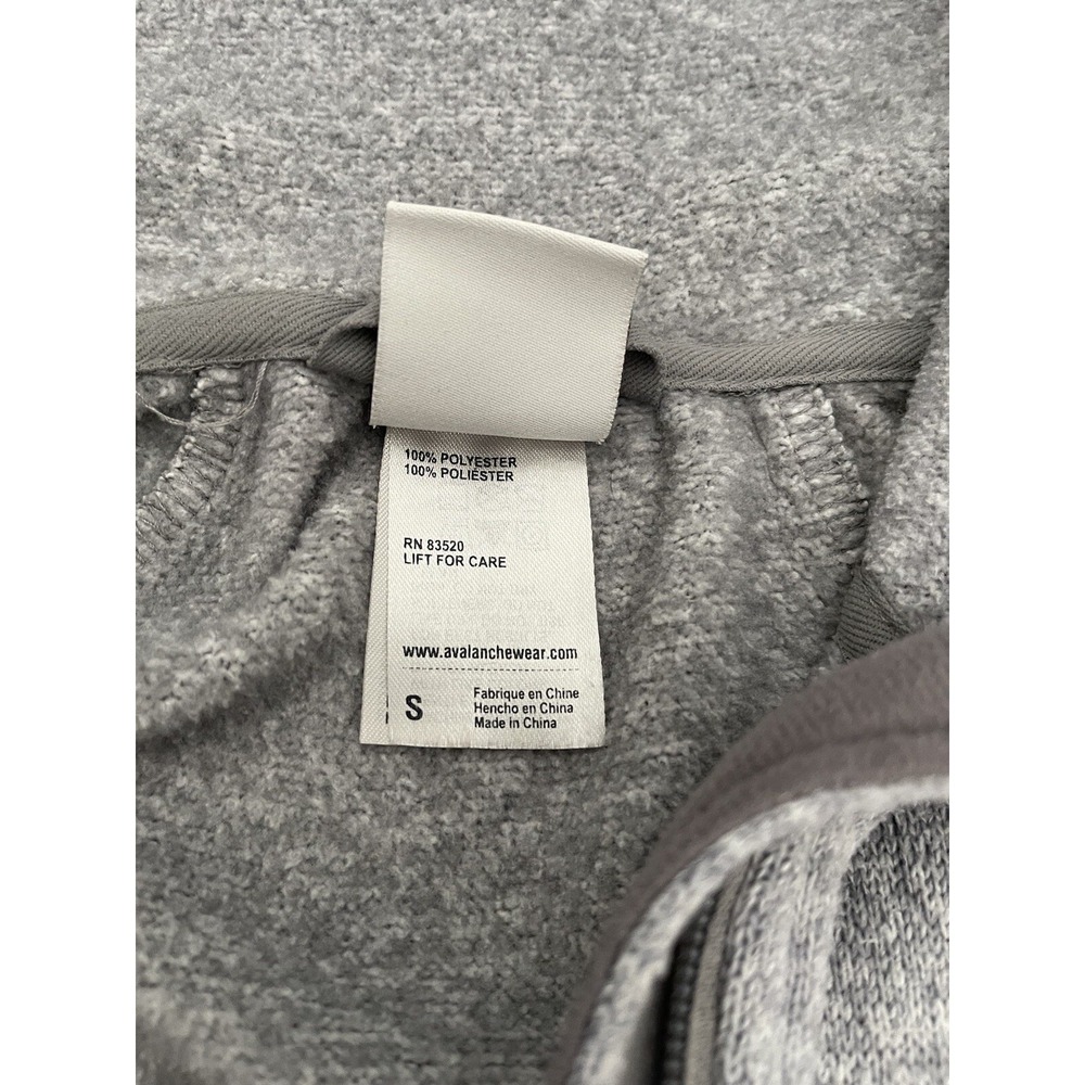 Avalanche Outdoor Women's Size Small Sweater Jacket Light Gray High Collar - Picture 5 of 10
